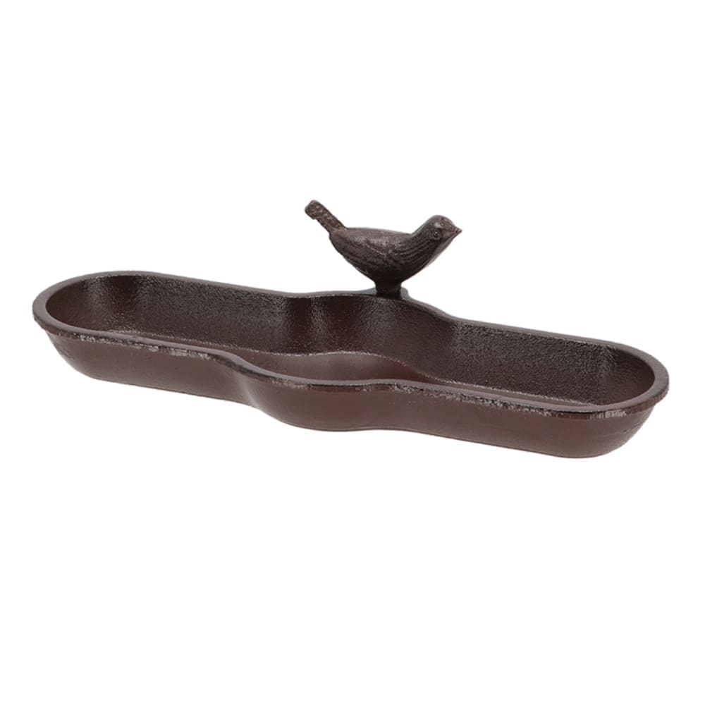 Esschert Design Bain d'oiseau en fonte Marron Métal - 29x7x13cm