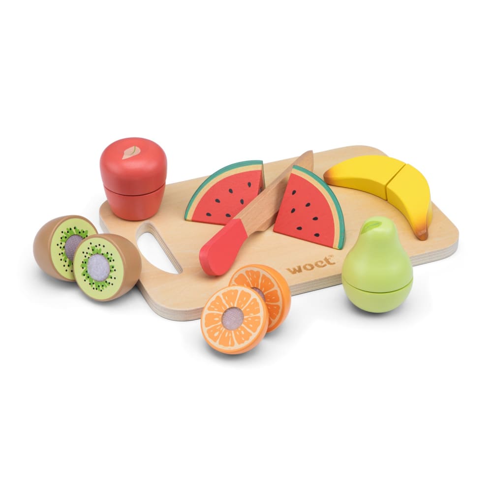 New Classic Toys Holzfrüchte zum Schneiden BEIGE HOLZ Kinder