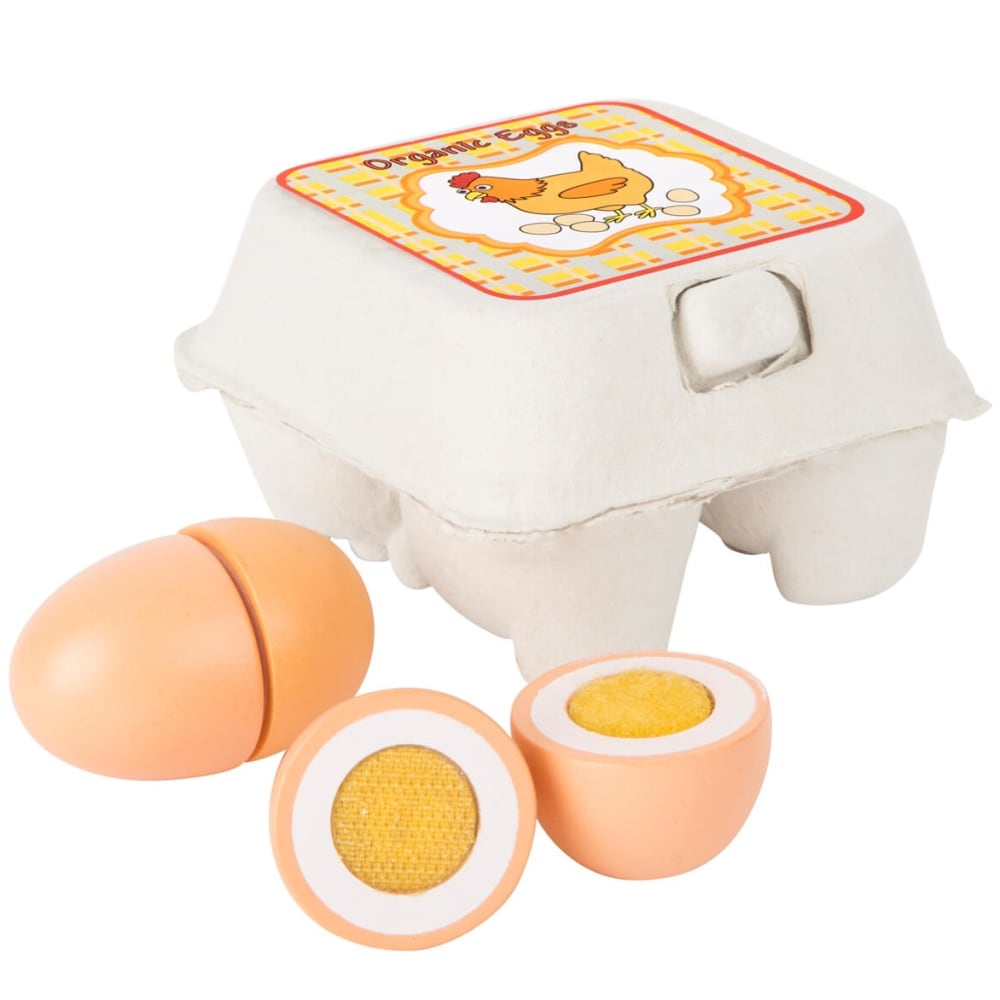 Small foot company Holz-Eier zu schneiden BEIGE HOLZ Kinder