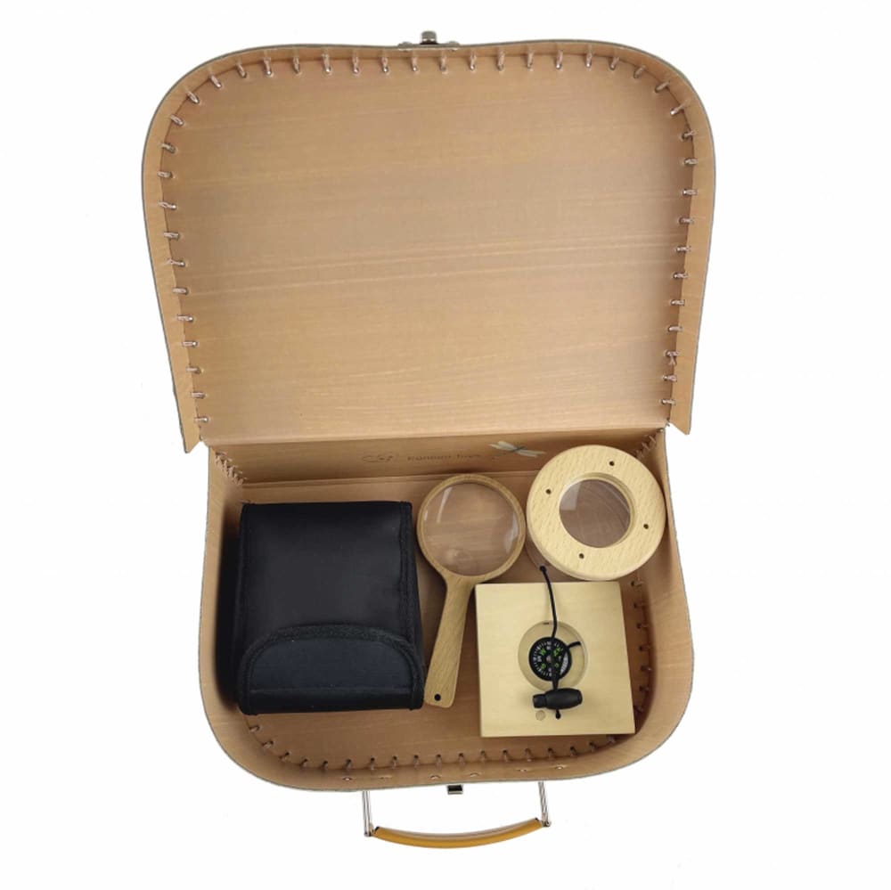 Valise d'explorateur enfant avec jumelles, loupe et bousole (Egmont Toys) - Image 2