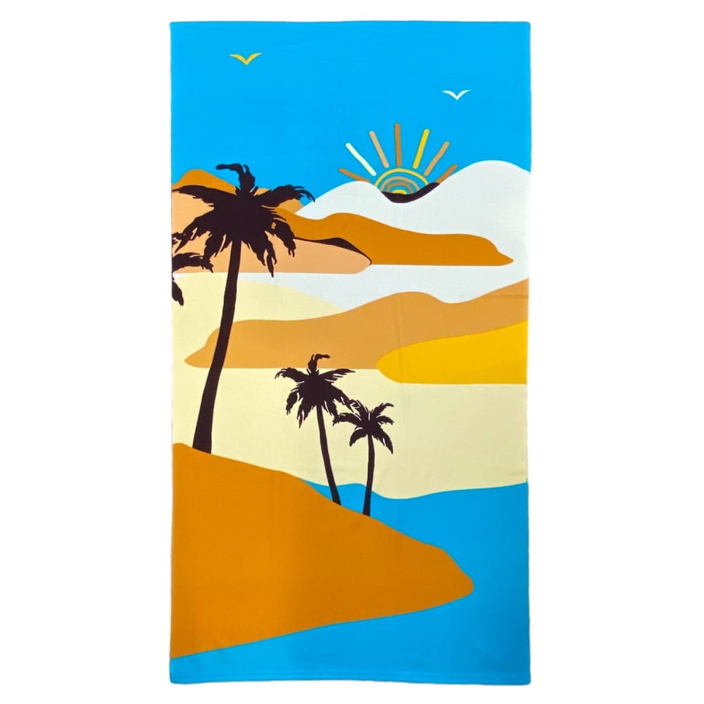 Serviette de plage microfibre ''Dunes''s 90x170cm multicolore