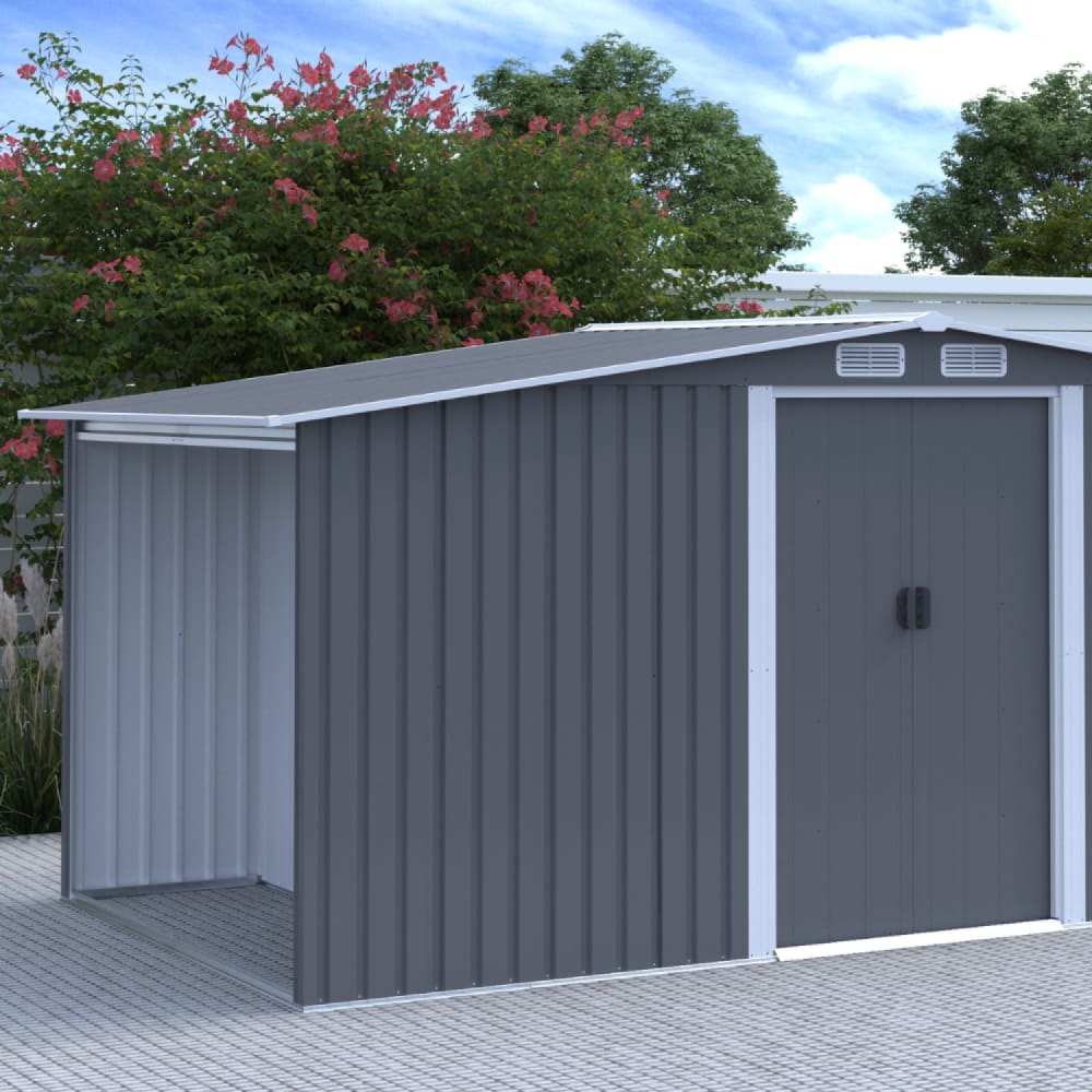 Abri de jardin 6.87m2 avec abri bûches
