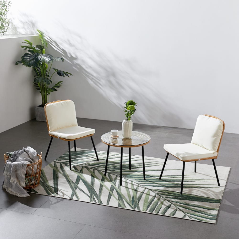 Salon de jardin bas 2 chaises + 1 table