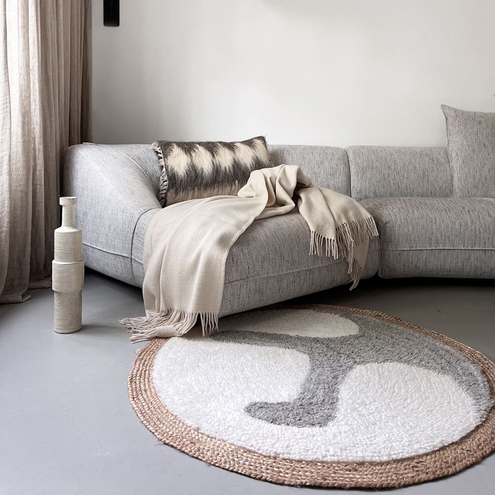 Tapis en laine de jute Samba 120cm de diamètre — vue 3