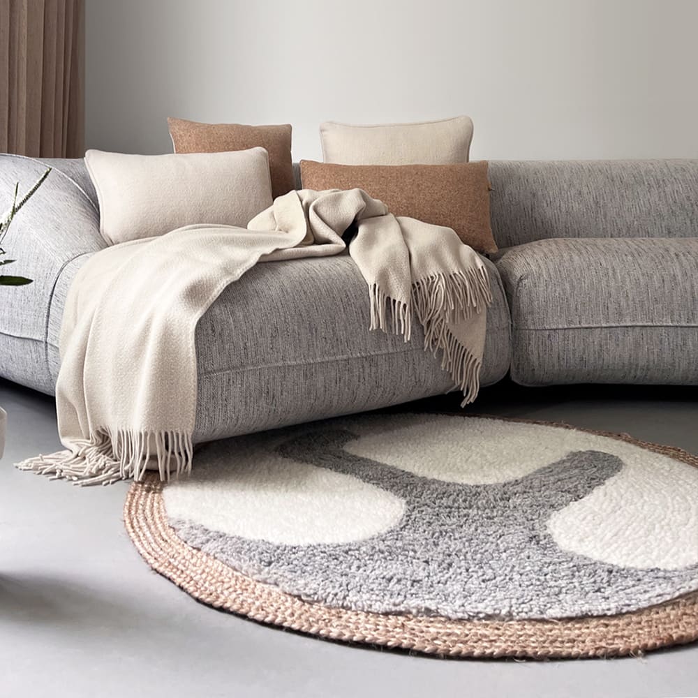 Tapis en laine de jute Samba 120cm de diamètre — vue 4