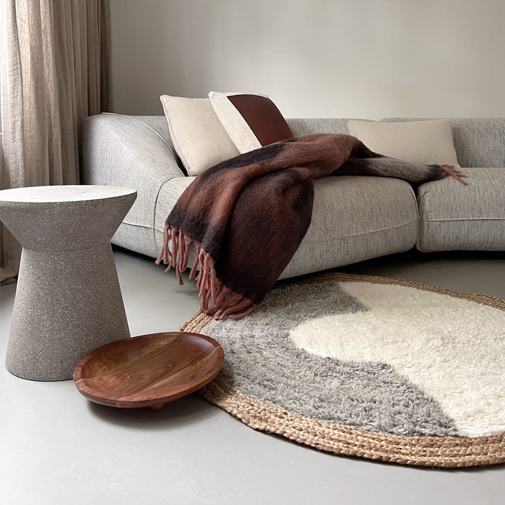 Tapis en laine de jute Nimba 120cm de diamètre — vue 3
