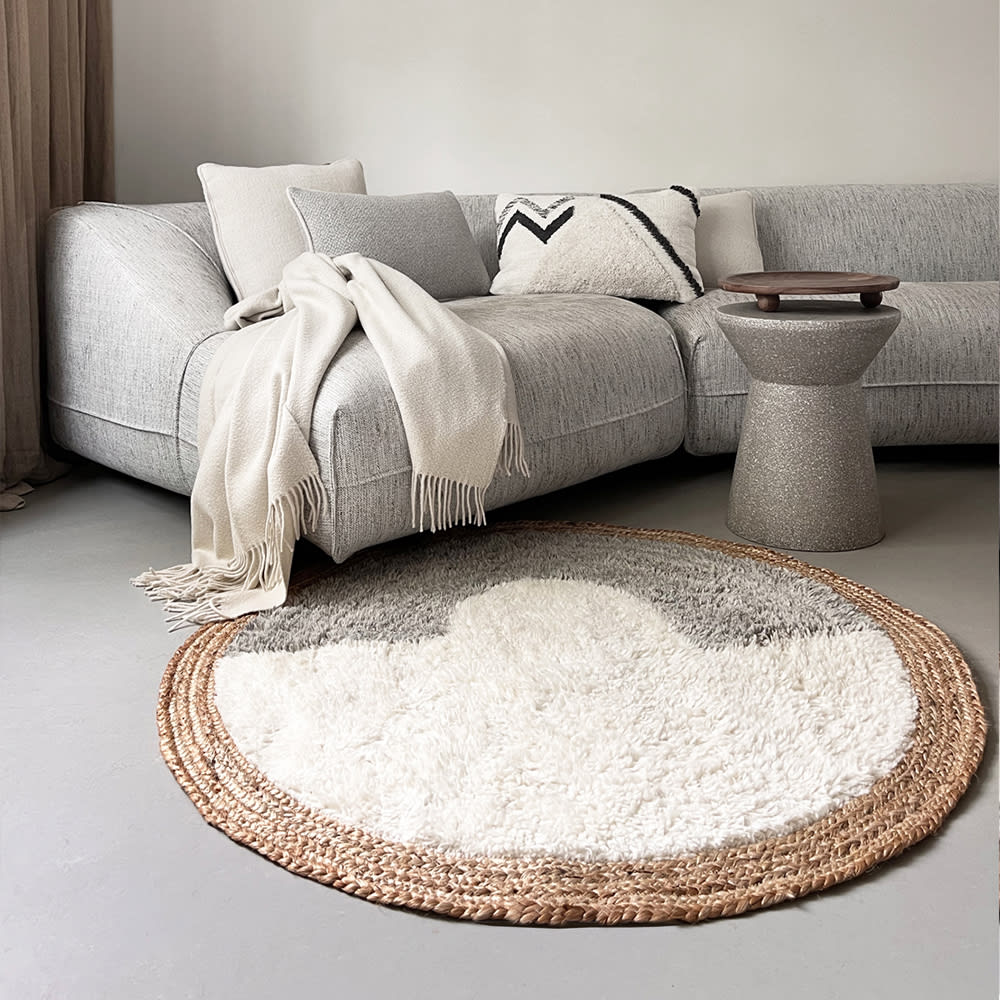 Tapis en laine de jute Nimba 120cm de diamètre — vue 4