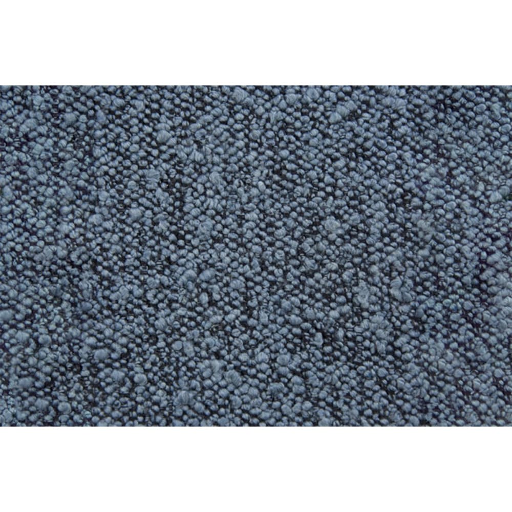 Lit avec tête de lit bouclette et sommier tapissier  bleu 2x90x200