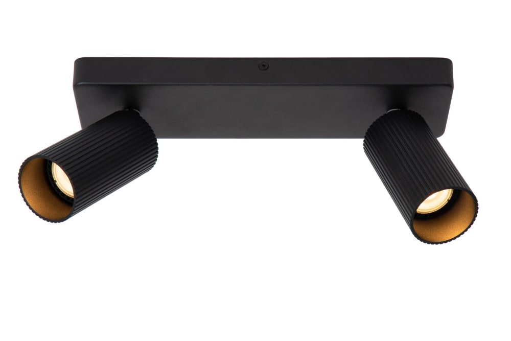 Lucide Deckenstrahler aus Aluminium 2xGU10 (MR16), schwarz style modern - Metall