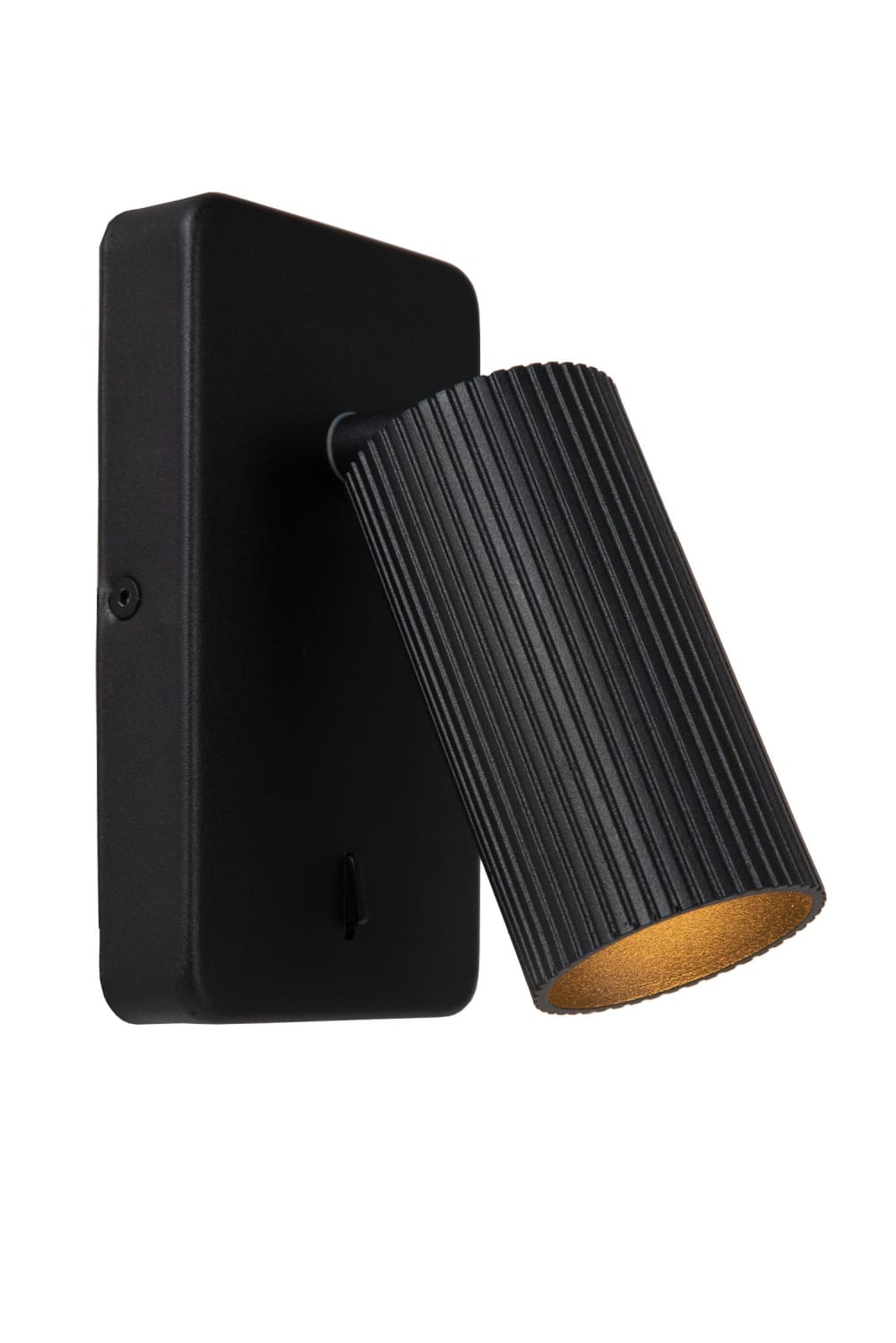 Lucide Bettlampe aus Aluminium 1xGU10 (MR16), schwarz style modern - Metall