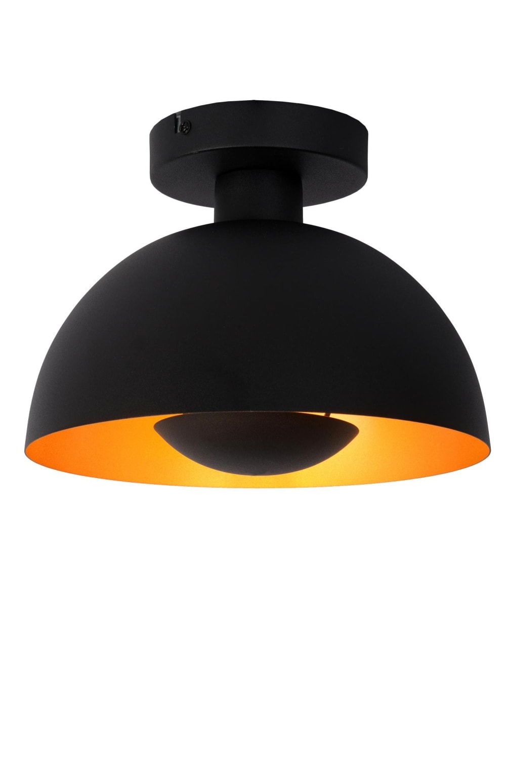 Lucide Deckenleuchte aus Stahl 1xE27, schwarz style modern Mehrfarbig Metall