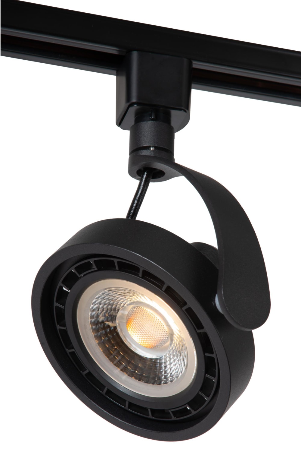 Lucide Schienensystem aus Aluminium 1xGU10 (ES111), schwarz style modern - Metall