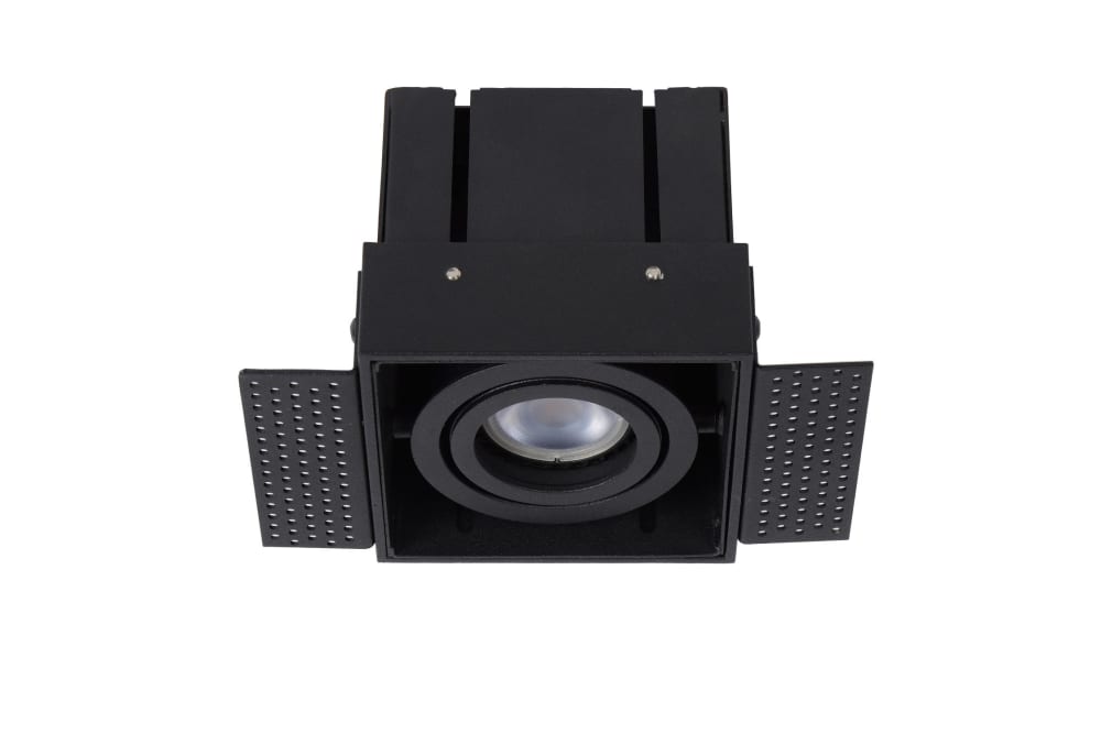 Einbaustrahler aus Aluminium 1xGU10 (MR16), schwarz - Maisons Du