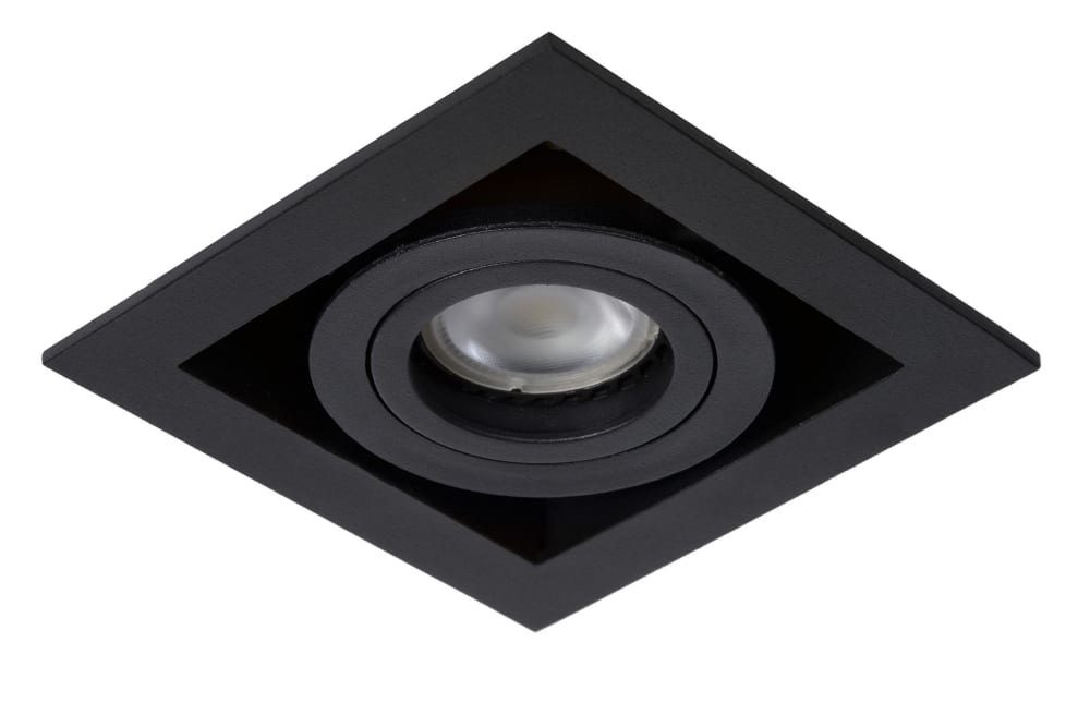 Einbaustrahler aus Aluminium 1xGU10 (MR16), schwarz - Maisons Du