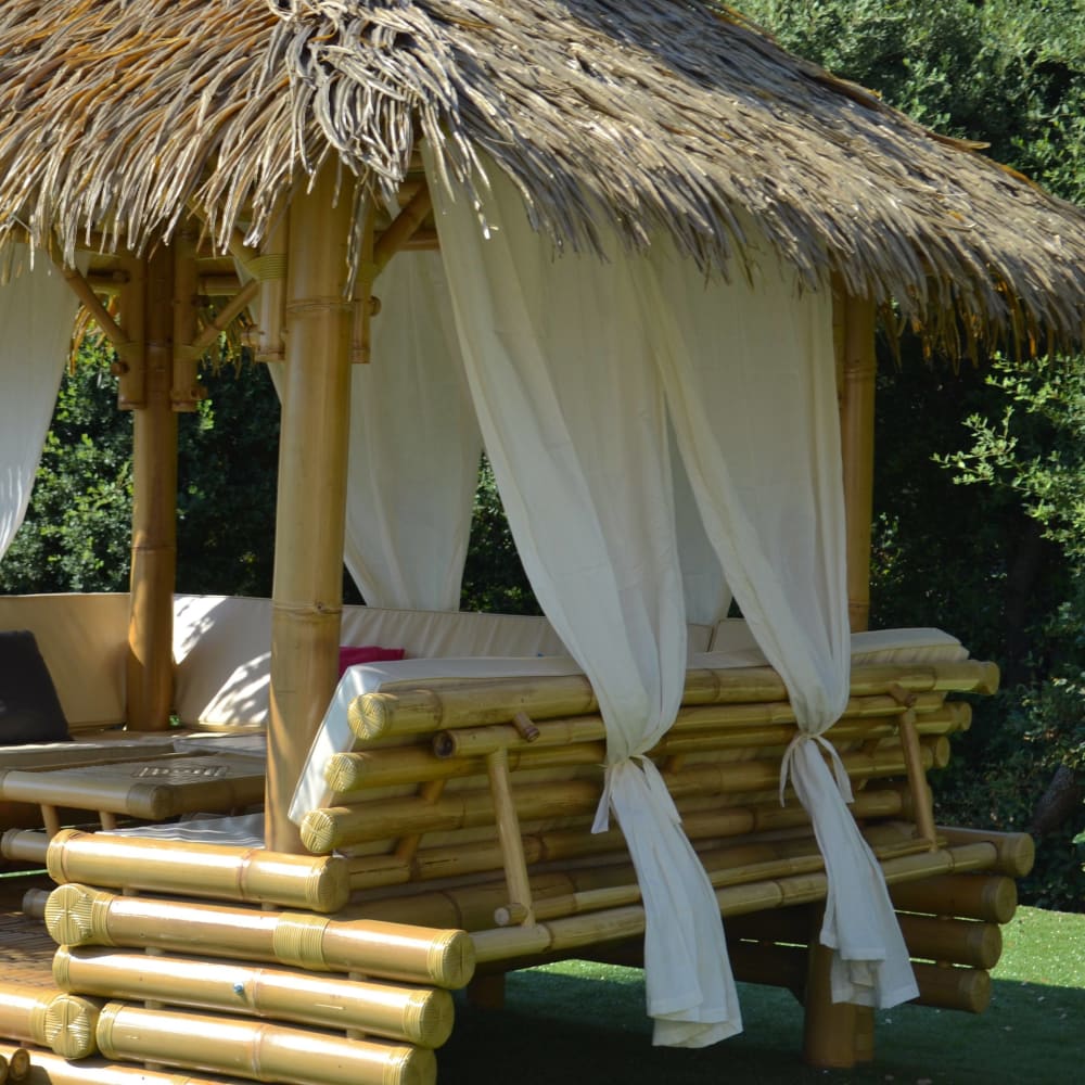 Rideau en coton pour gazebo — vue 3