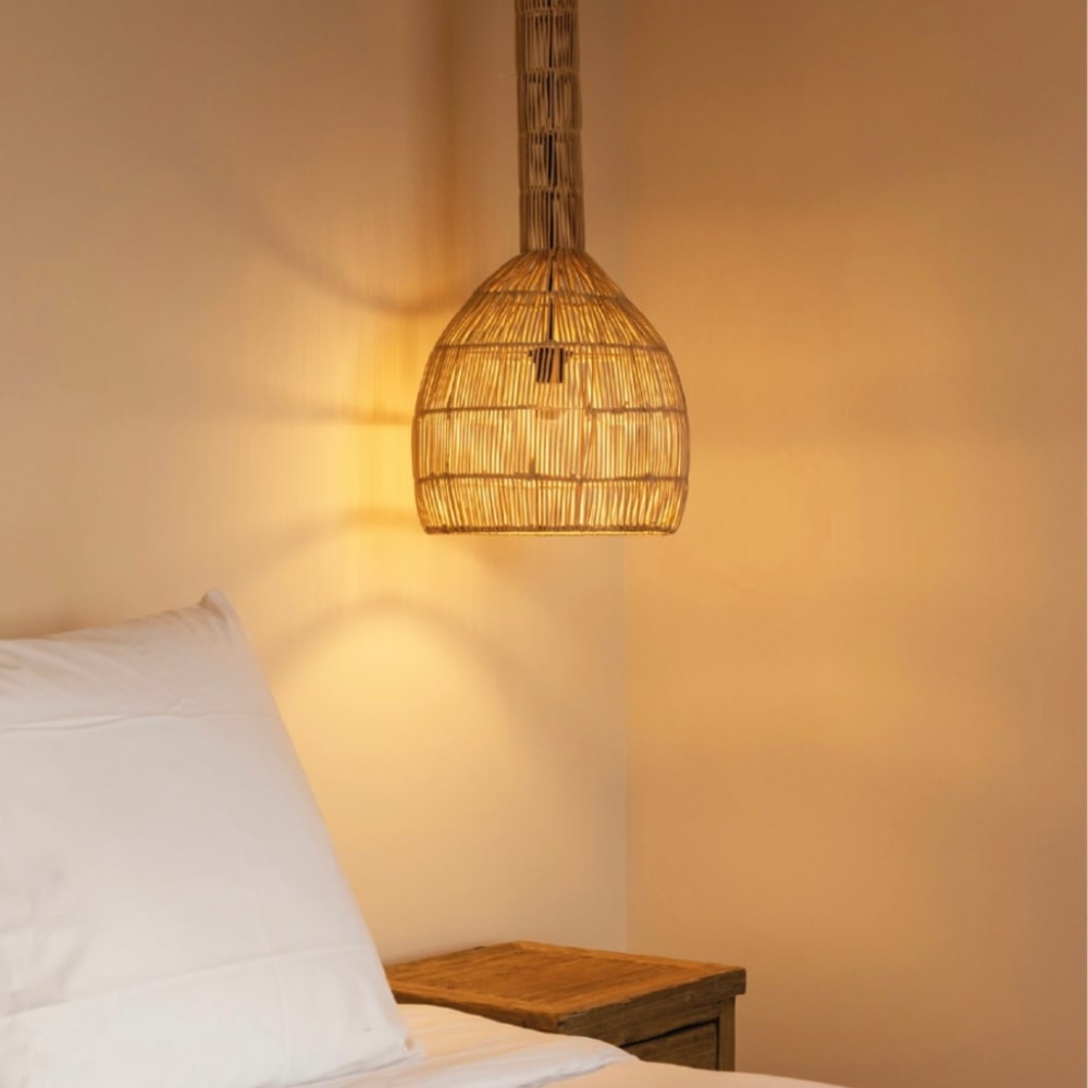 Suspension en fibres naturelles longue L115cm — vue 4