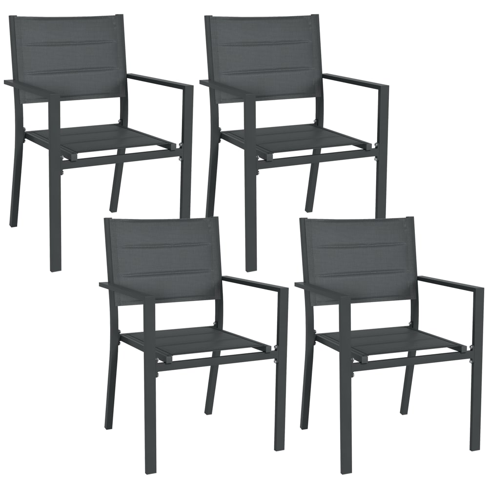 Lot 4 chaises jardin