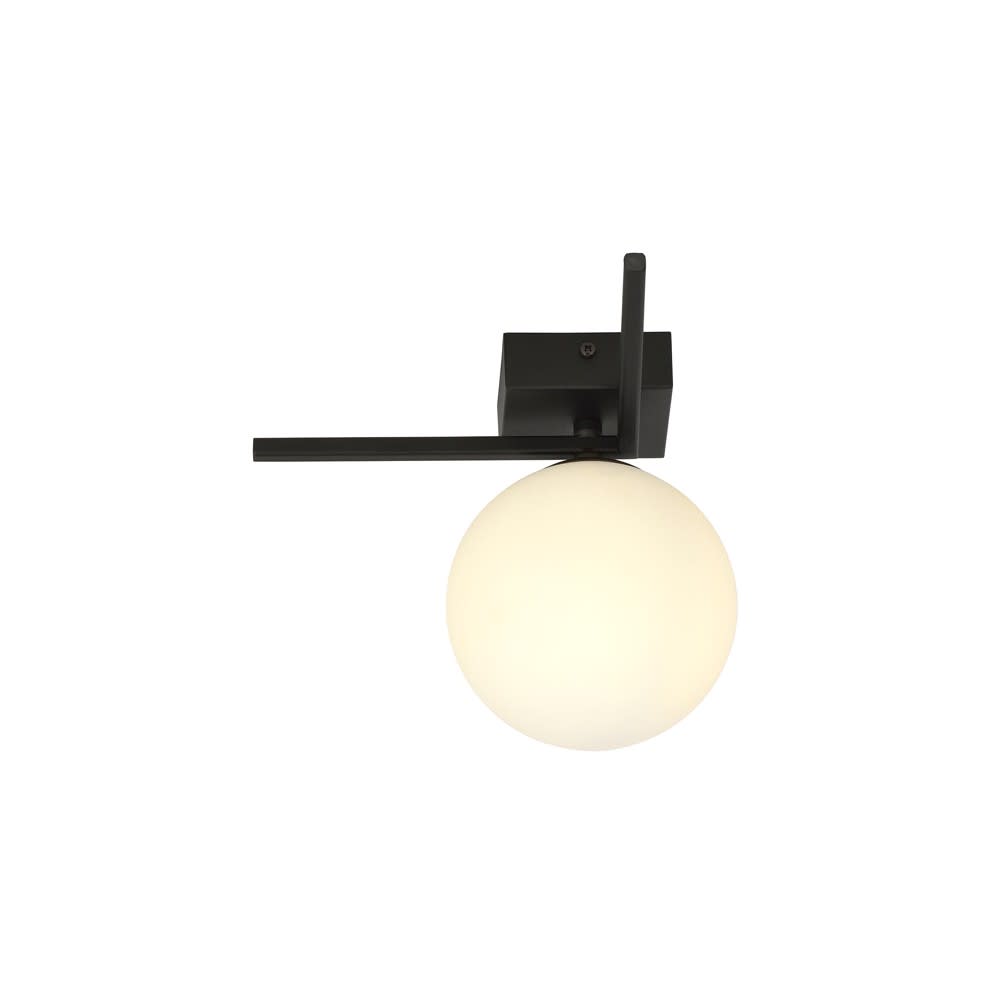 Plafonnier à structure irrégulière et 1 sphère en verre — vue 4