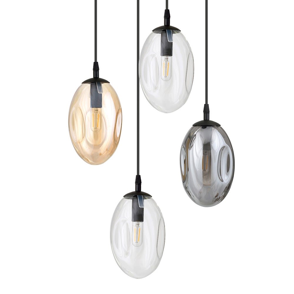 Suspension de style moderne avec 4 sphères multicolores — vue 4