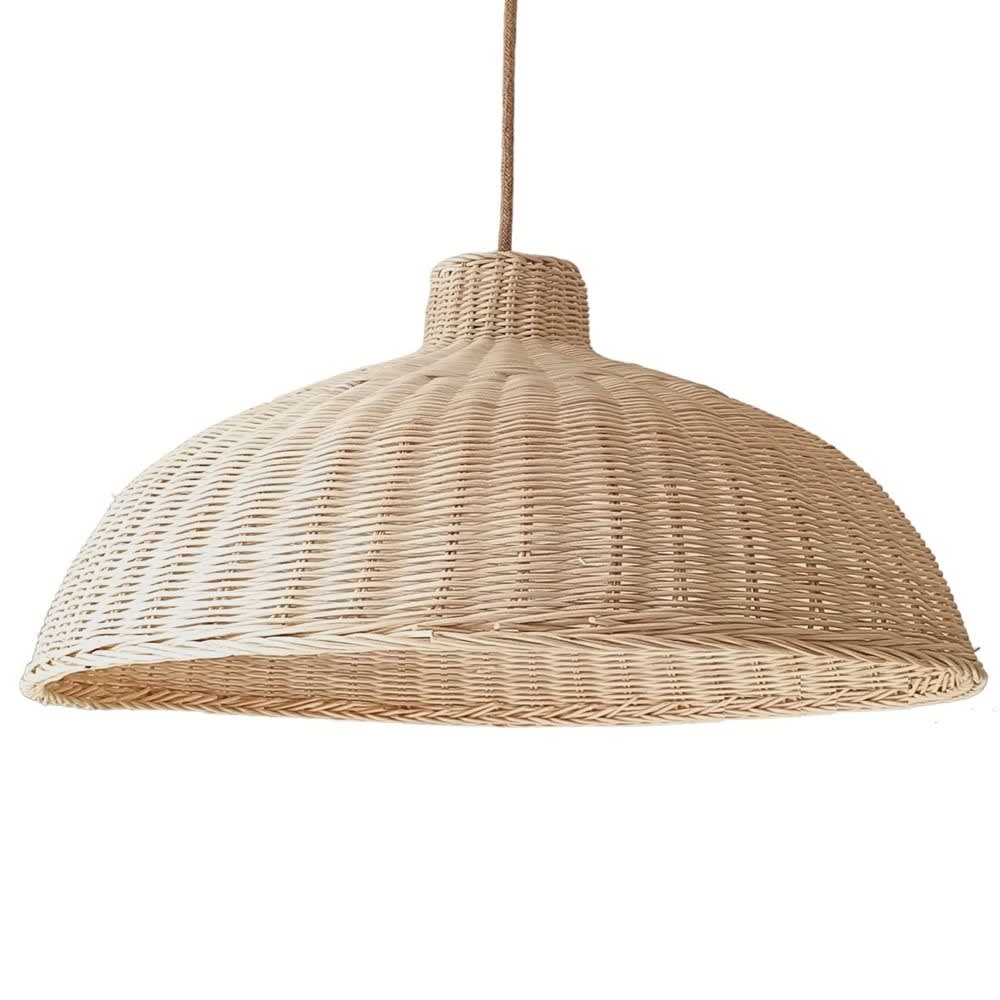 Wonderlamp Lampenschirm für Pendelleuchte aus hellem Naturrattan ø58cm style landhaus Beige