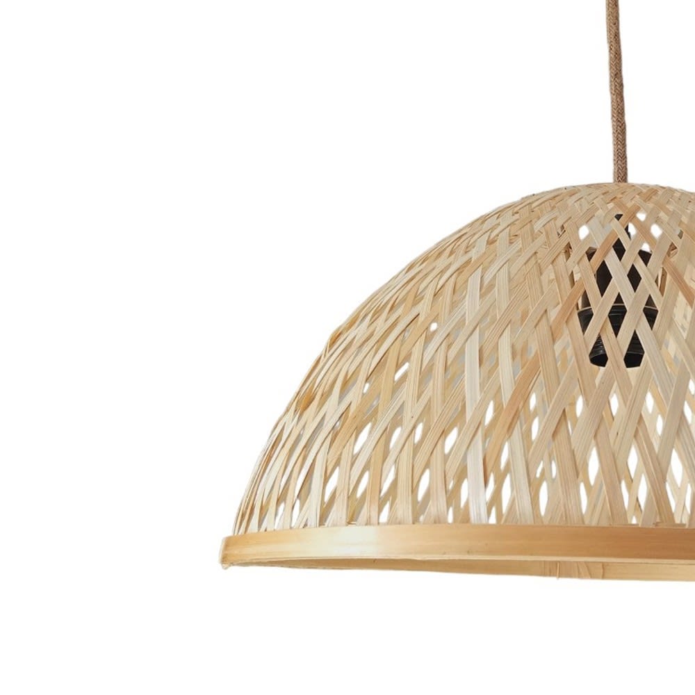 Abat-jour pour suspension en bambou naturel ø40cm — vue 4