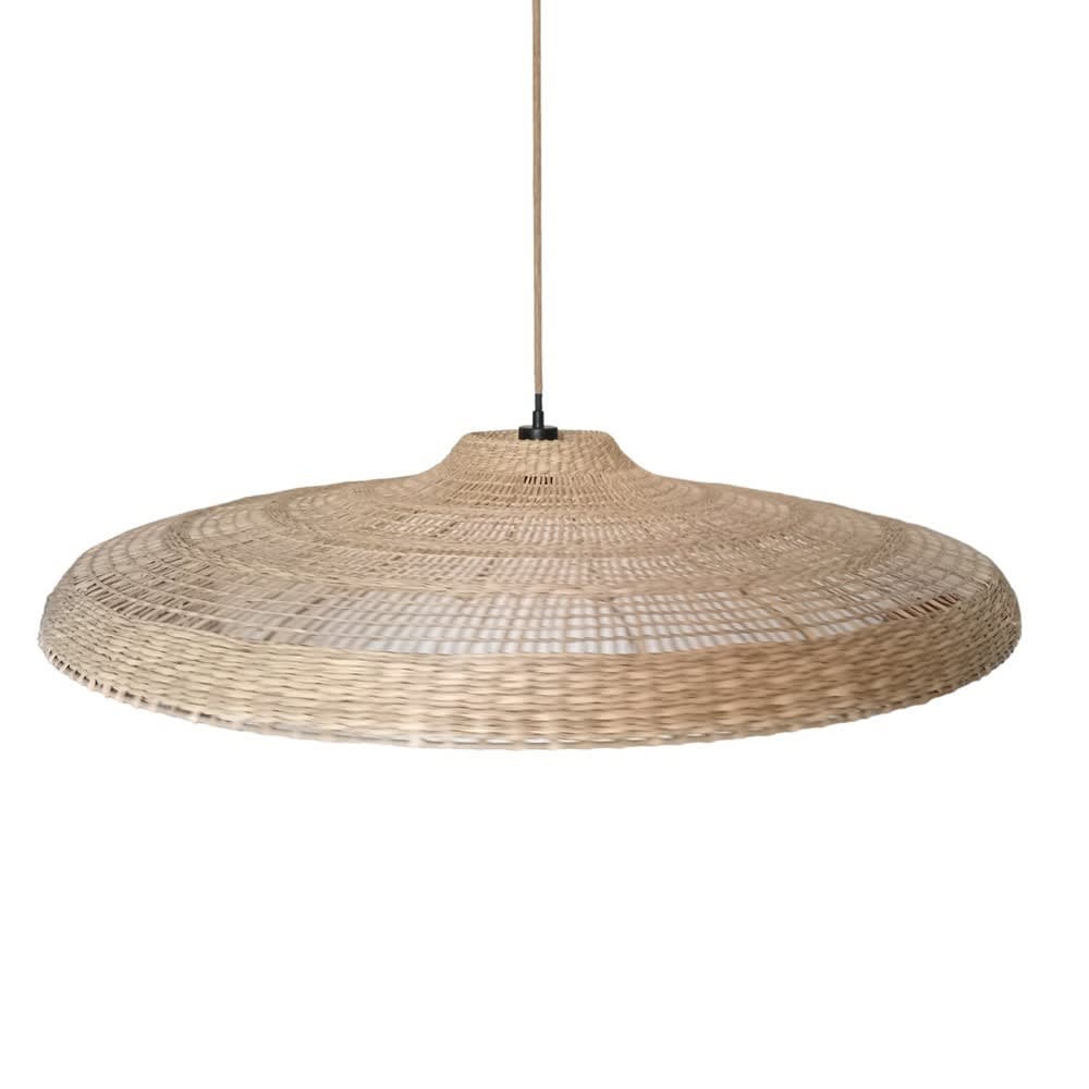 Wonderlamp Lampenschirm für Hängelampe aus Algen, groß, ø100 cm style landhaus Beige Naturfasern