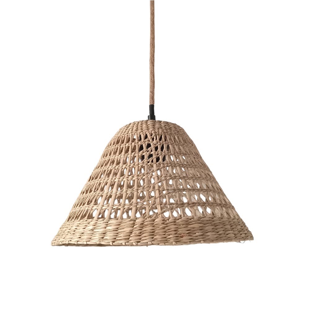 Wonderlamp Lampenschirm für Hängelampe, handgefertigt aus Seegras ø31 style landhaus Beige Naturfasern