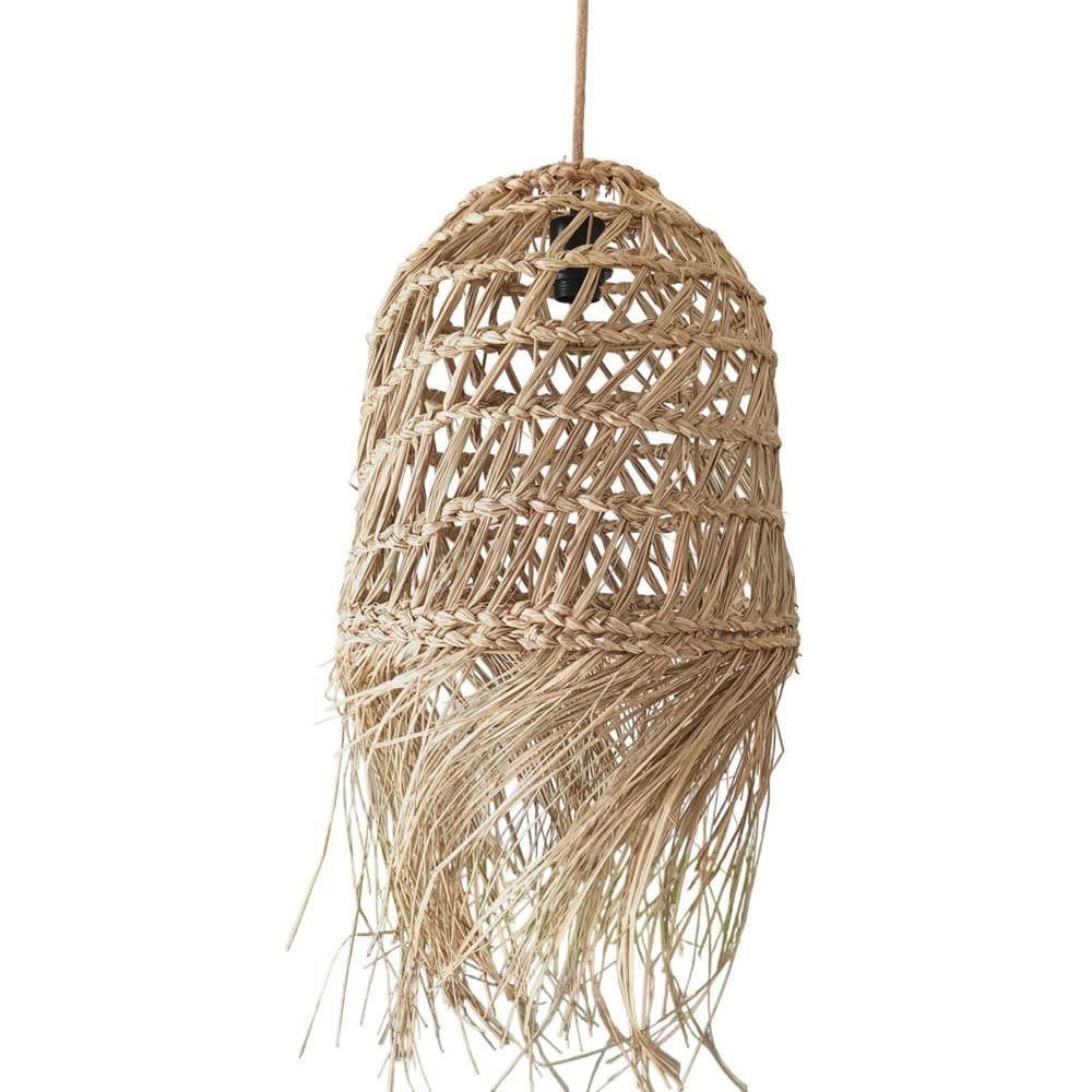 Abat-jour à franges pour suspension en algues ø35cm