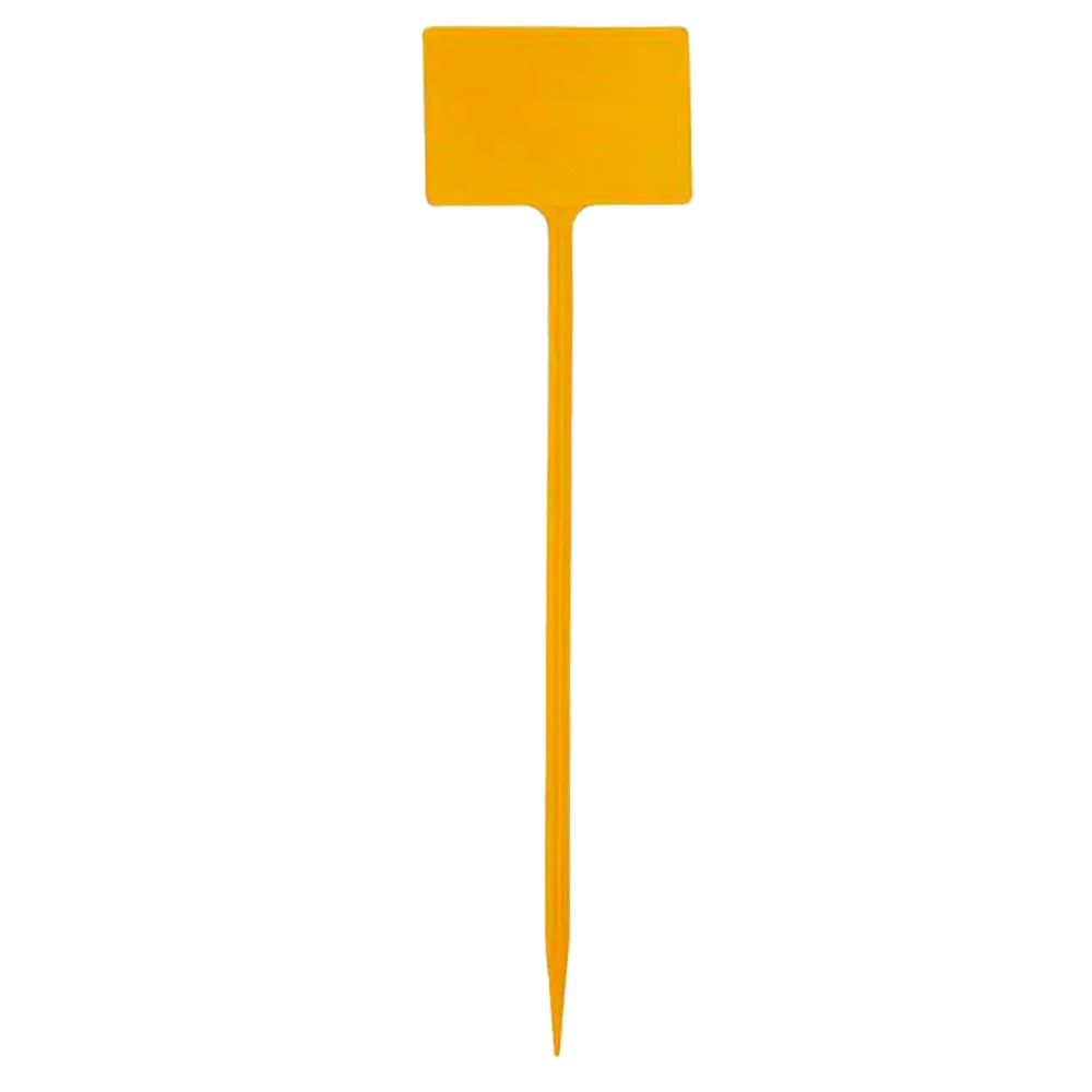 Set de 5 étiquettes pour potager en plastique jaune — vue 3