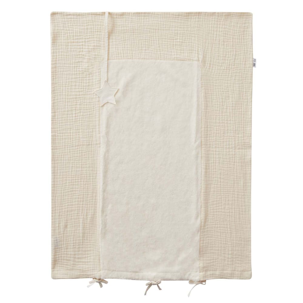 Housse pour matelas à langer en gaze de coton