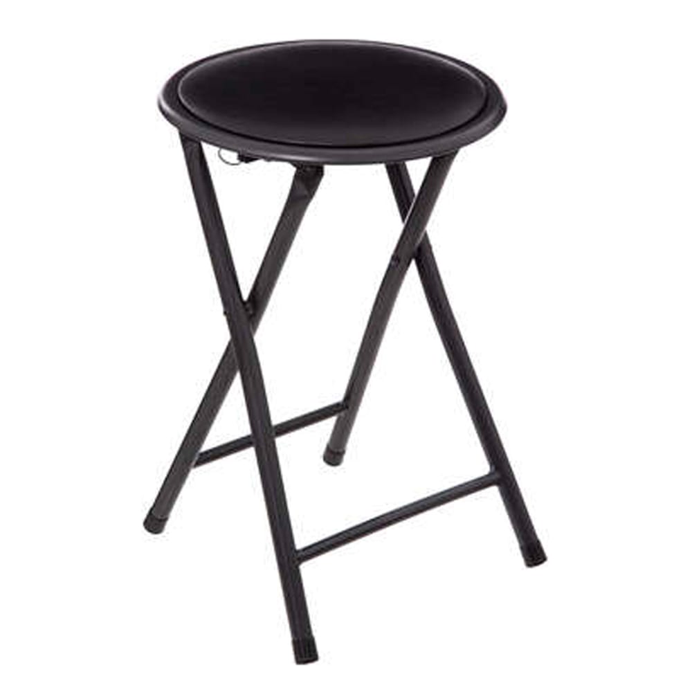 Tabouret d'appoint pliable noir 30x30x45cm — Beyit