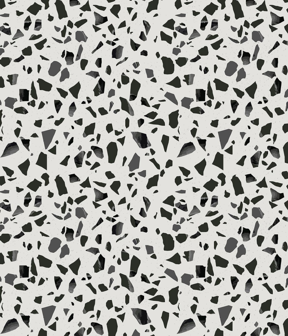 Fond de hotte décorative, granite noir et blanc 60x70  cm