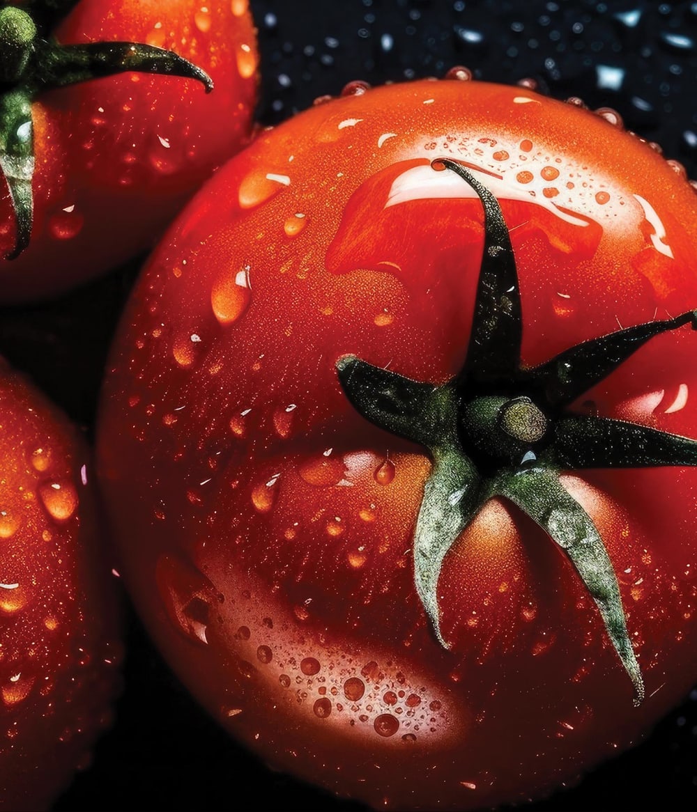 Fond de hotte décorative, tomato rouge 60x70  cm