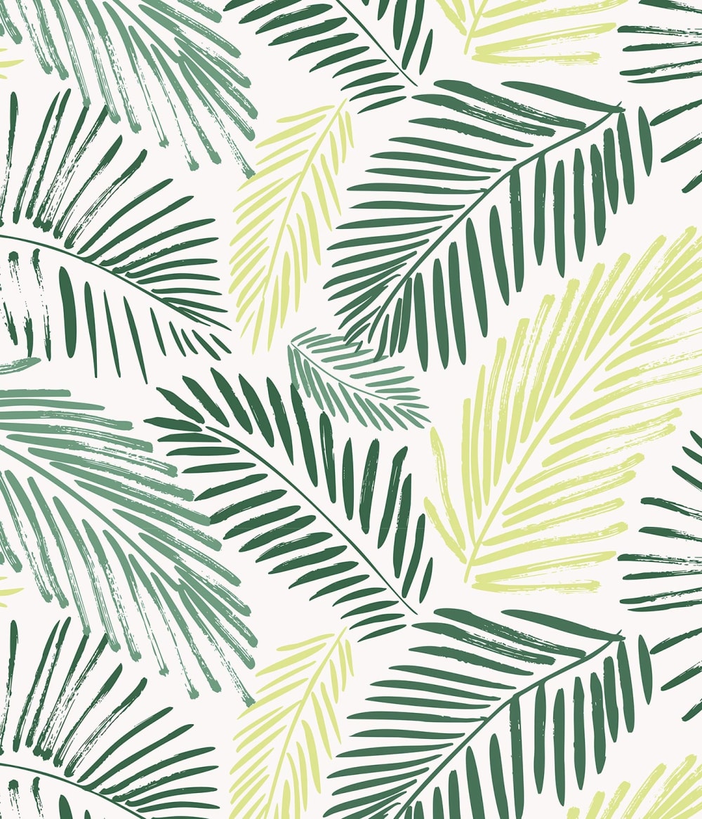 Fond de hotte décorative, foliole vert 60x70  cm