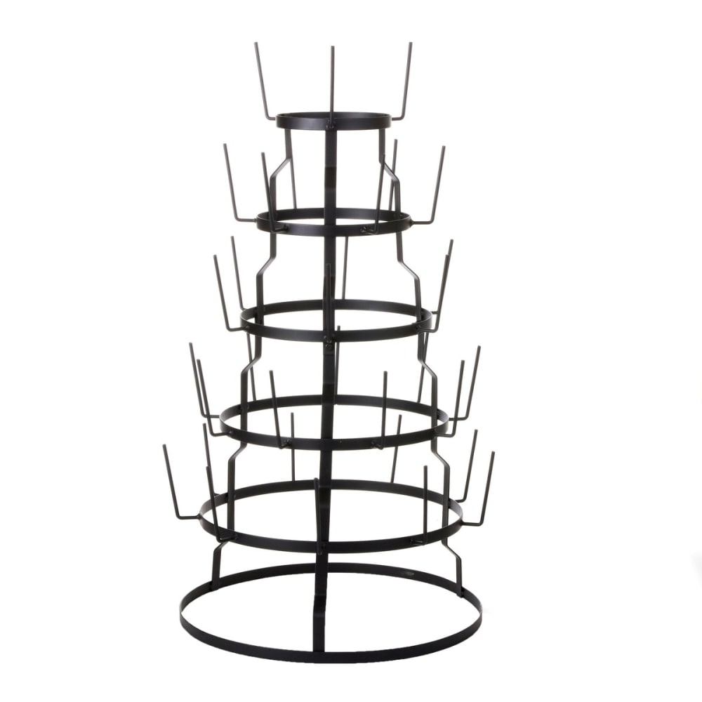 Présentoir à étages noir fer h76xl44xl44cm Présentoir à étages noir fer h76xl44xl44cm