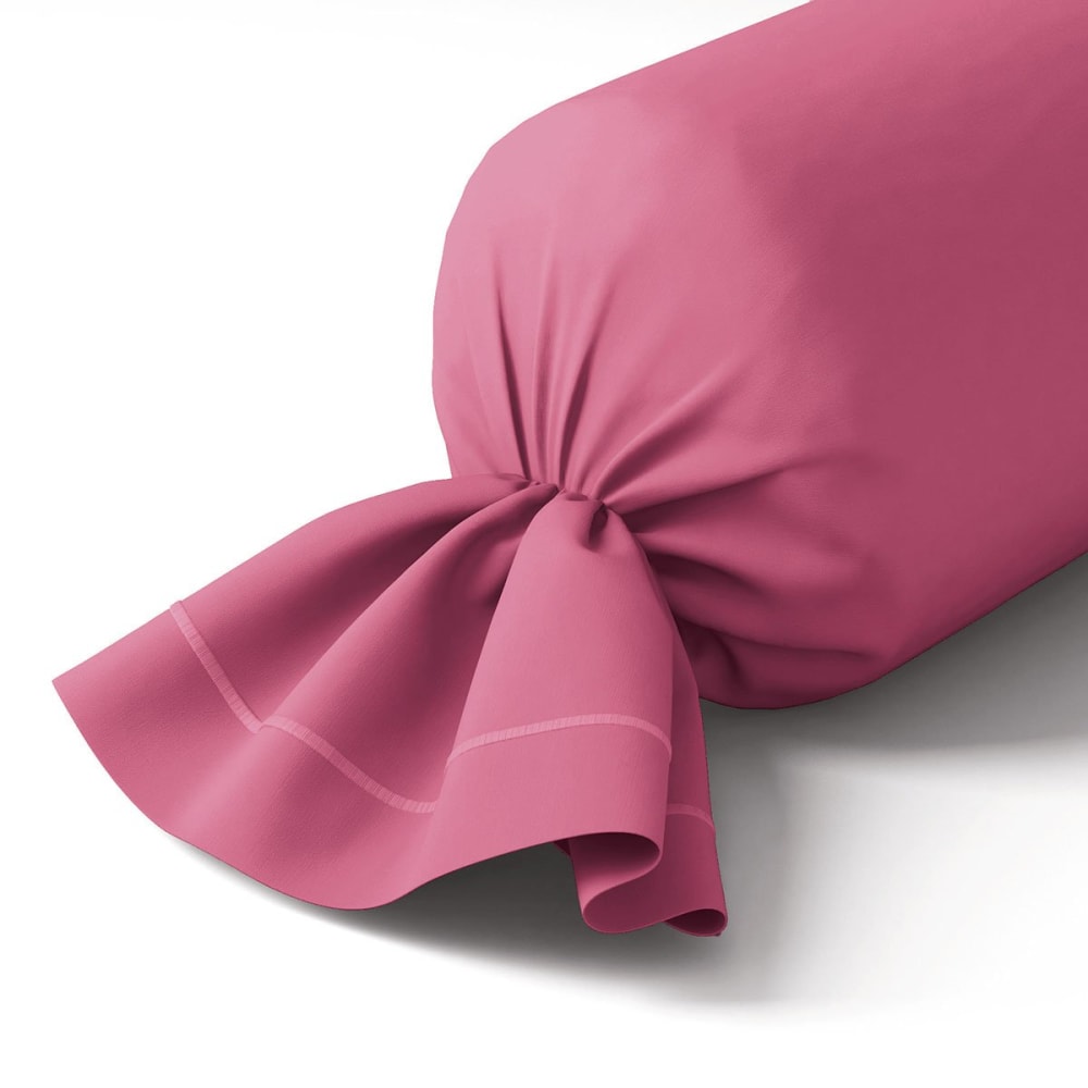 Taie de traversin coton clématite 43x210 cm