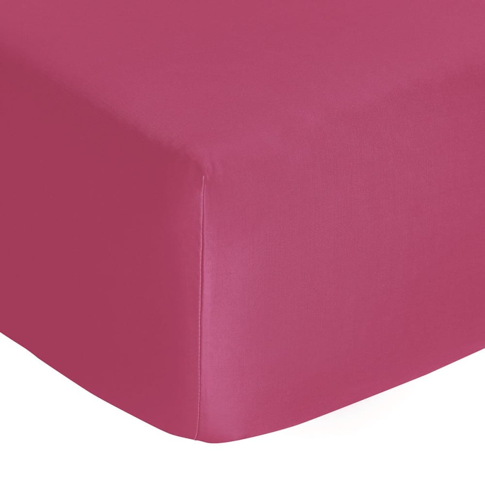 drap housse coton clématite