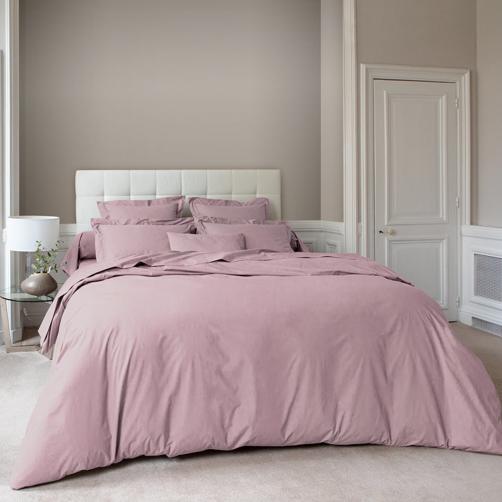 Drap housse percale violine 180x200 cm — vue 3
