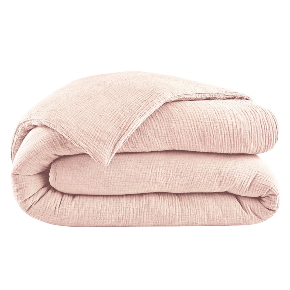 Housse de couette gaze de coton blush 240x220 cm — vue 3