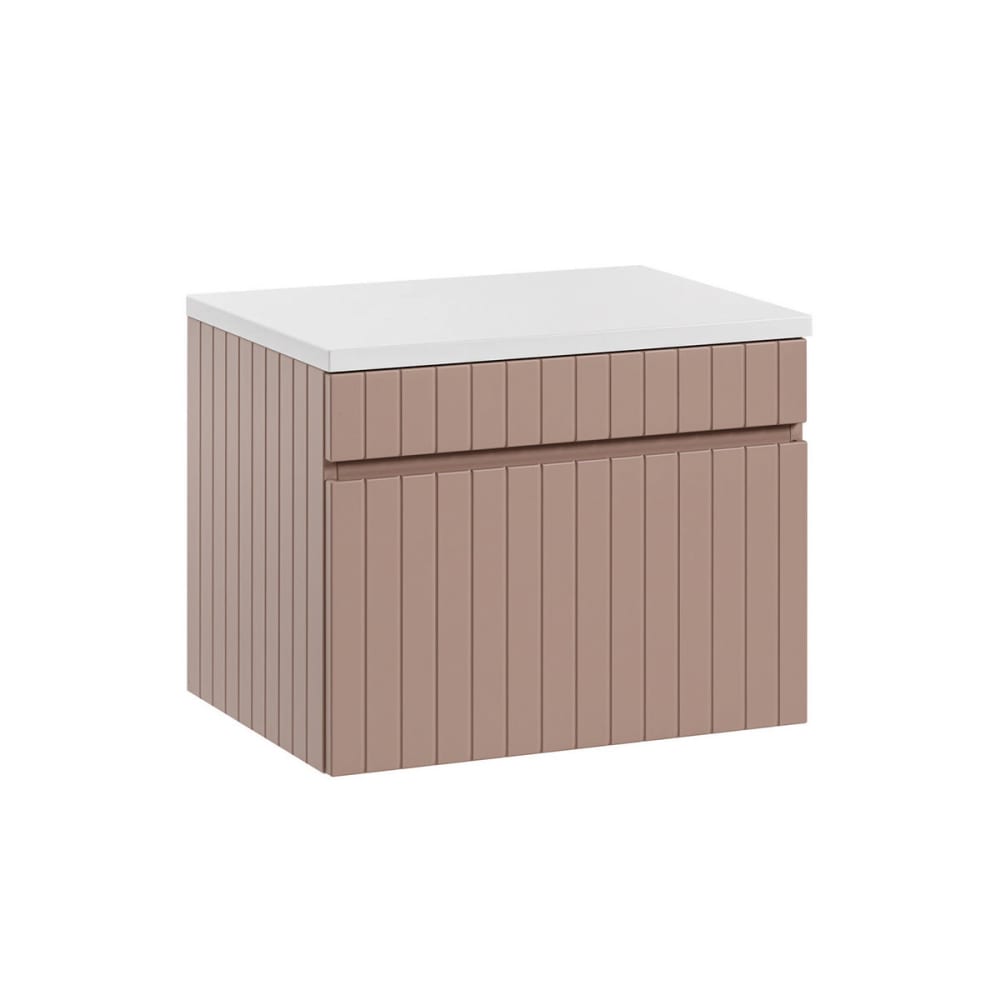 Petits meubles Waschtischunterschrank 60cm MDF Rosa Rosa Spanplatte
