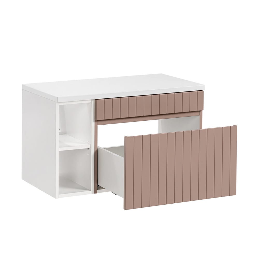 Waschbeckenunterschrank 80cm MDF Rosa - Maisons Du Monde