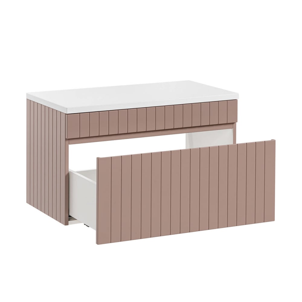 Waschbeckenunterschrank 80cm MDF Rosa - Maisons Du Monde