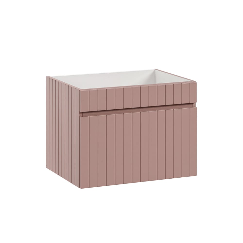 Meuble sous-vasque 60cm panneaux mdf et stratifiés rose