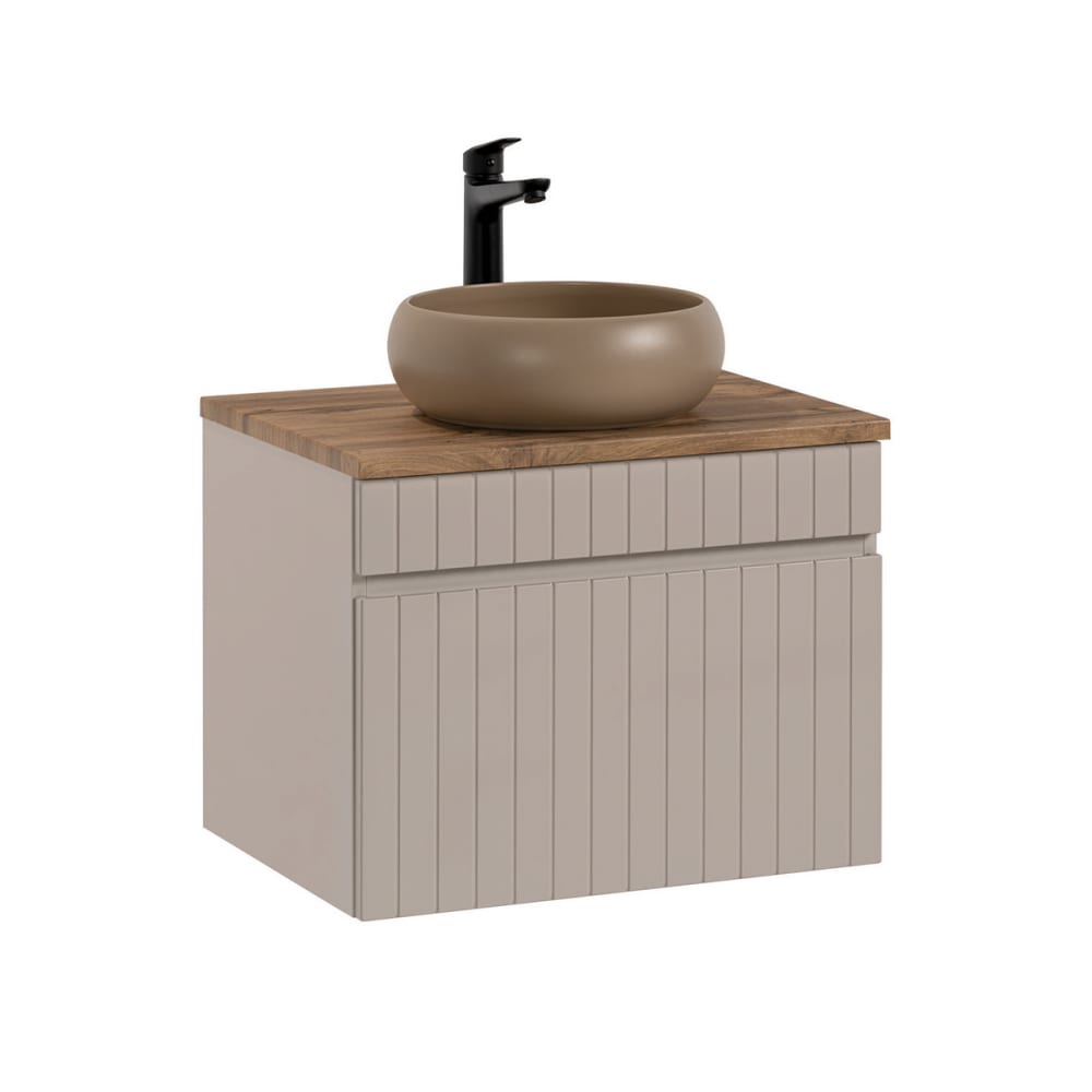 Meuble vasque stratifiés beige