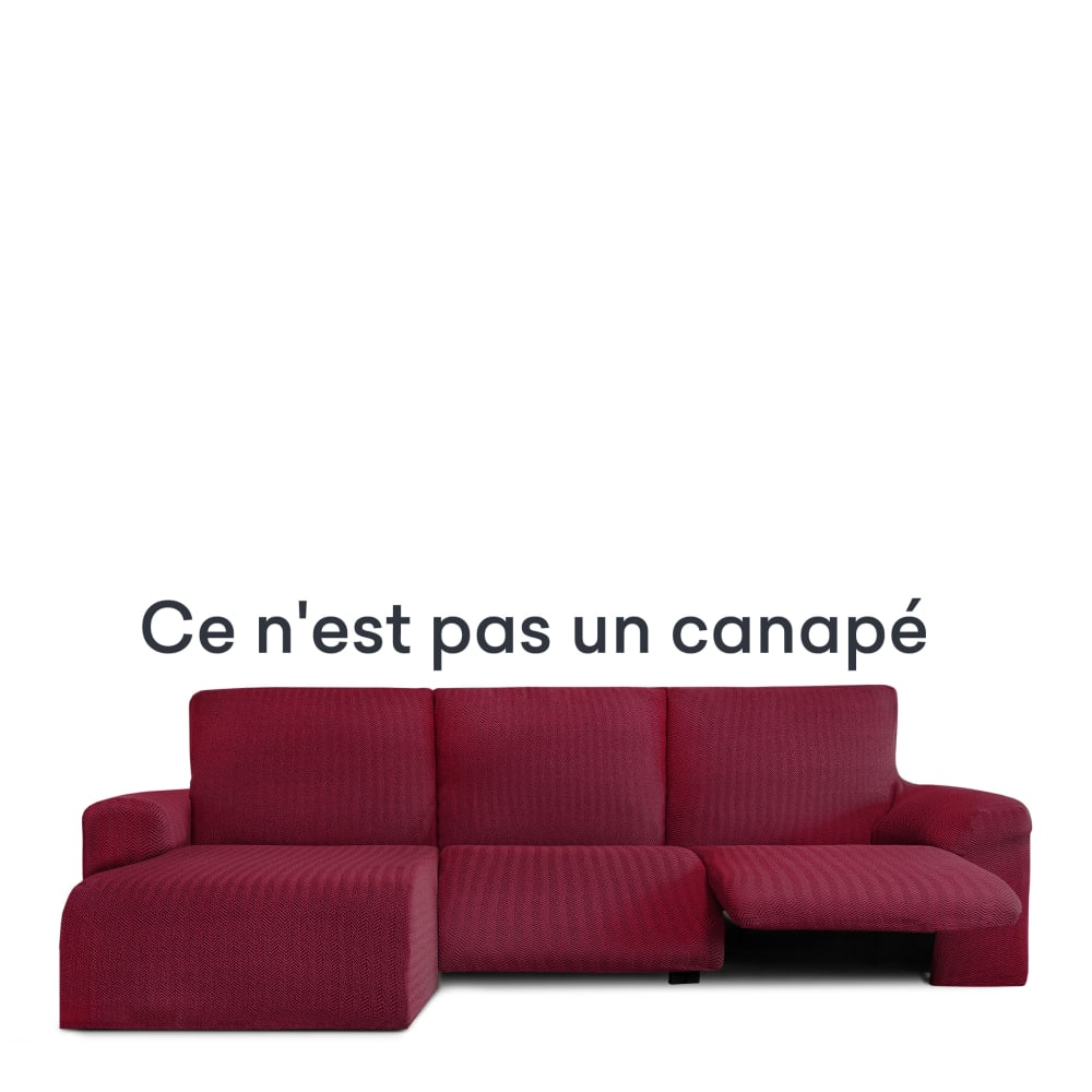 Housse de canapé relax - bordeaux