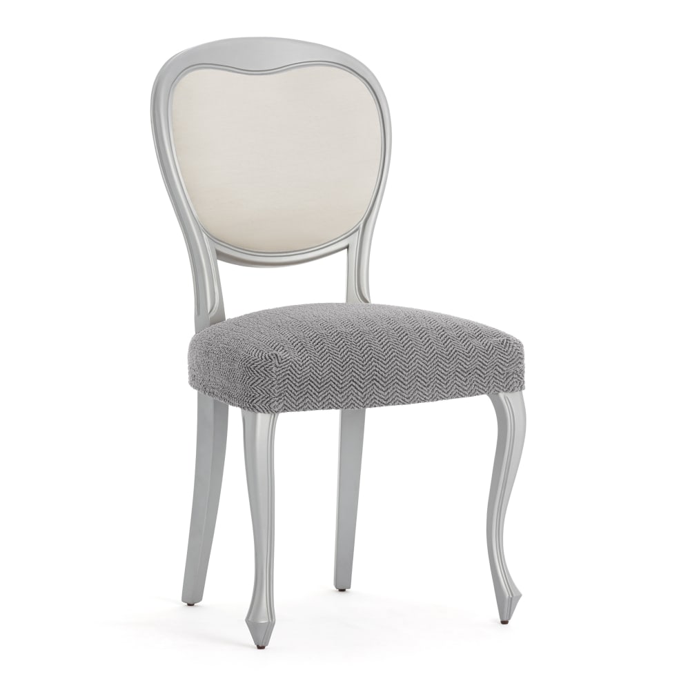 EYSA Housse de chaise Premium . Tissu multiélastique, pack de 2 housses. Couleur gris.