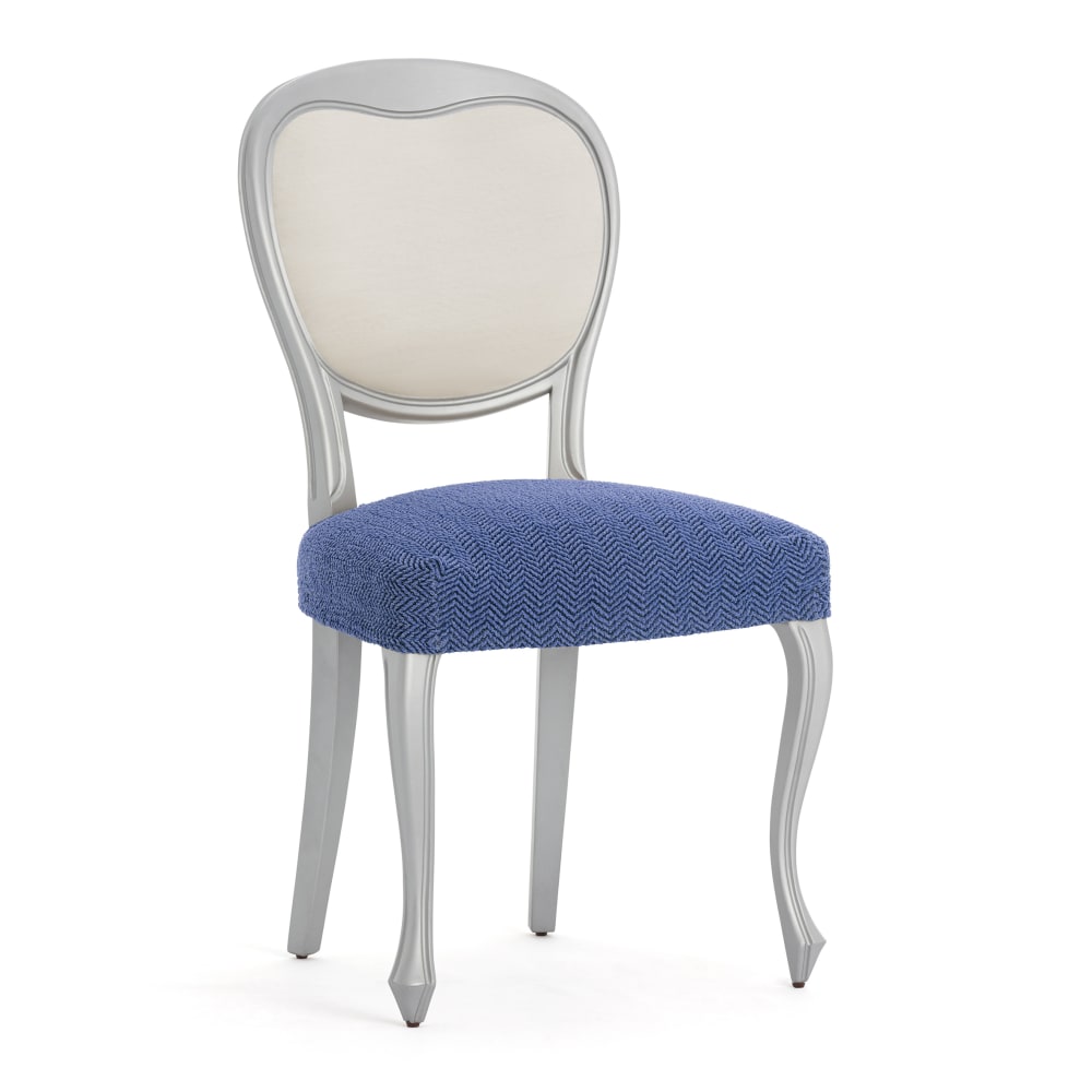 EYSA Housse de chaise Premium . Tissu multiélastique, pack de 2 housses. Couleur bleu.