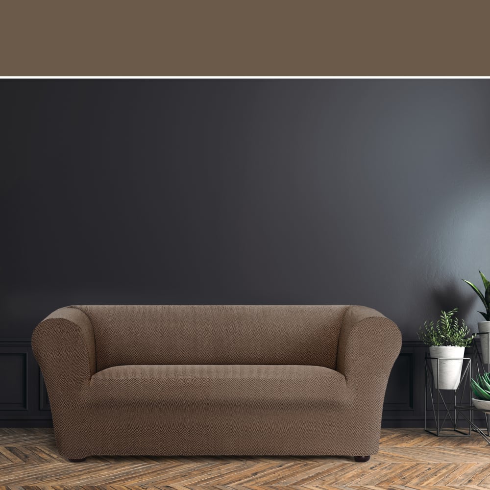 Housse de canapé 2 places chester/klippan marron 130 * 180 cm - Maisons du Monde
