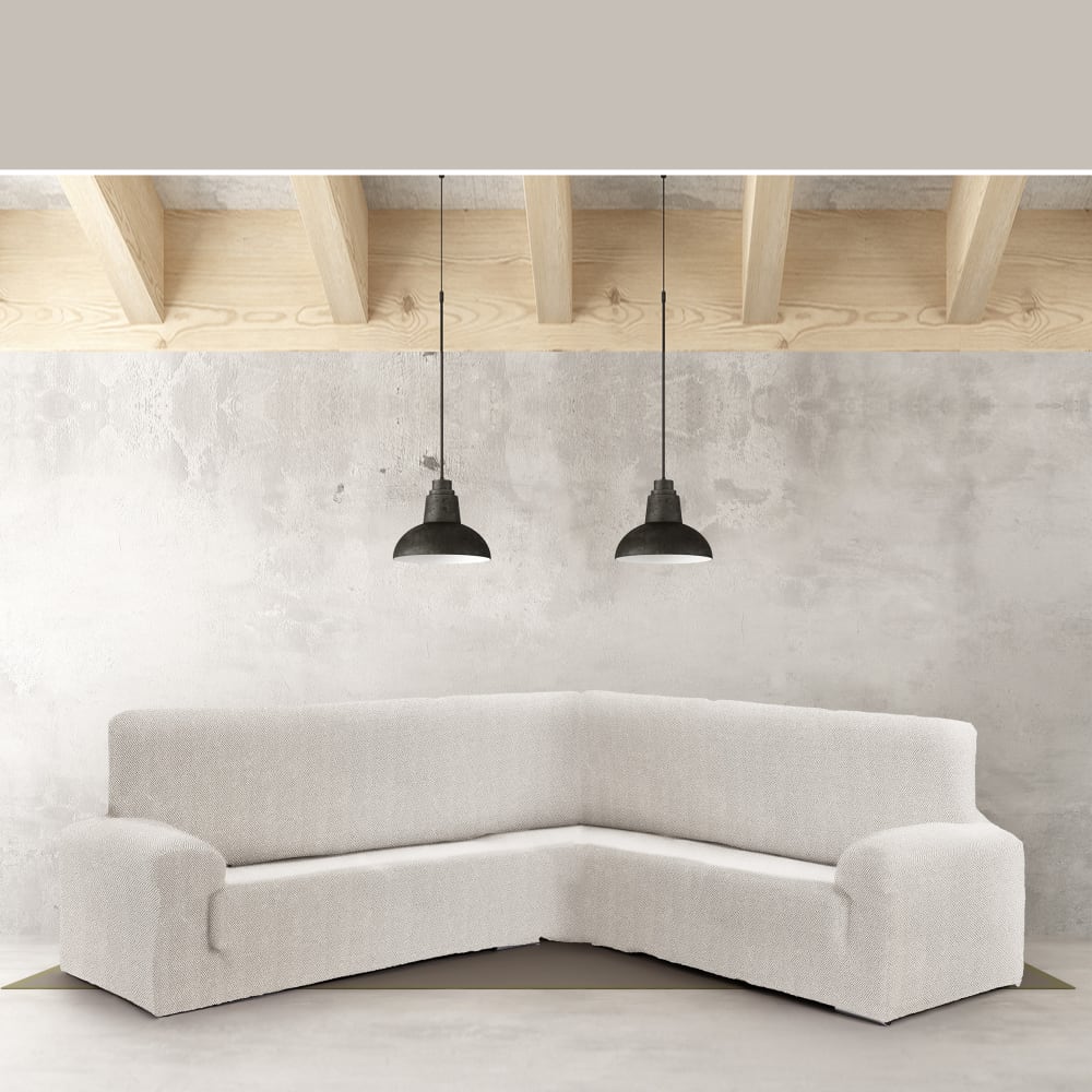Housse de canapé coin 3+1 écru 350 * 450 cm — vue 4