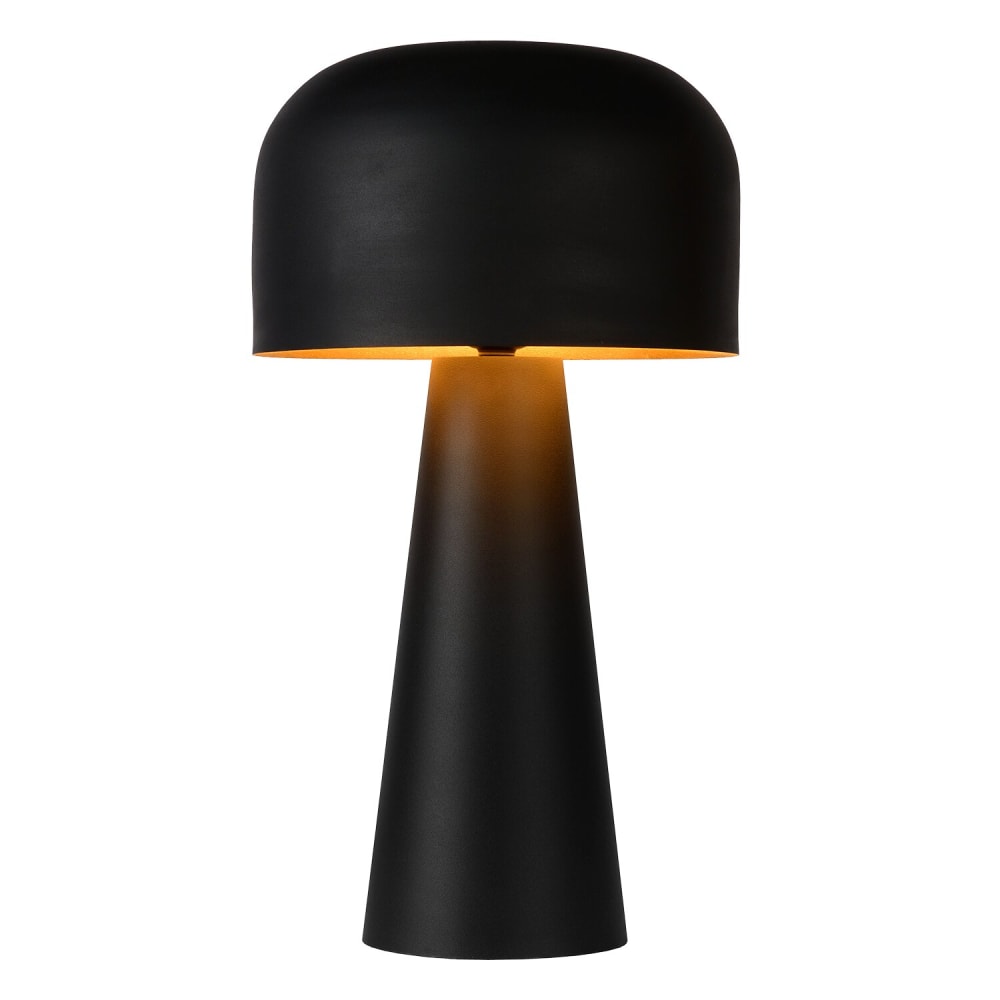 Atmooz Tischleuchte aus Metall, Pilzlampe, 45cm, schwarz - Metall